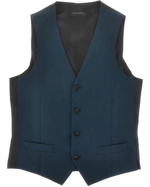 Luigi Bianchi Single-Breasted Waistcoat - Blue
