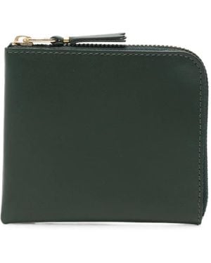Comme des Garçons Leather Zipped Wallet - Green