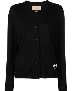 Gucci ボタン カーディガン - ブラック