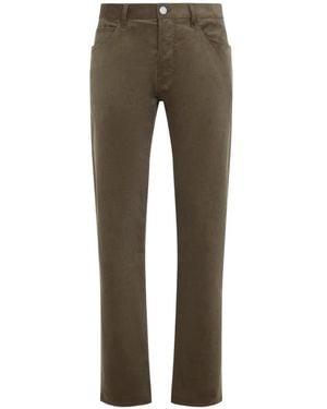Giorgio Armani 5 Pockets Straight-Leg Trousers - Grey