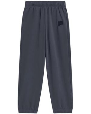 PANGAIA Logo-Patch Track Trousers - Blue