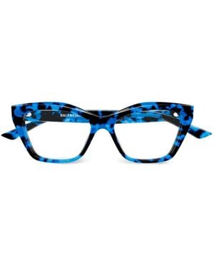 Balenciaga Gafas Con Montura Cat Eye - Azul
