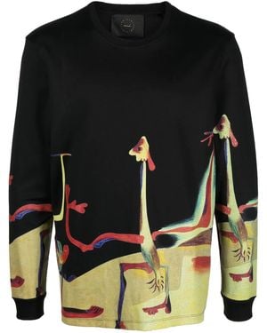 Limitato Joan Miró-Print Cotton Sweatshirt - Black