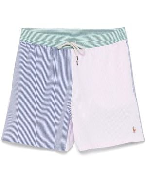 Polo Ralph Lauren Costume Da Bagno A Righe - Blu