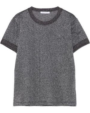 Patrizia Pepe Logo-Detail Short-Sleeve T-Shirt - Grey