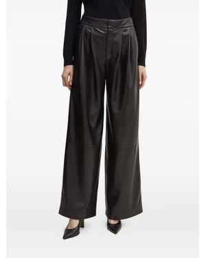 BOSS Pleated-Front Trousers - Black