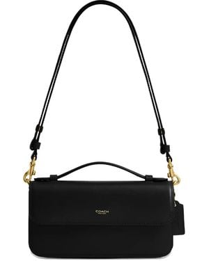 COACH Elora Leather Crossbody Bag - Black