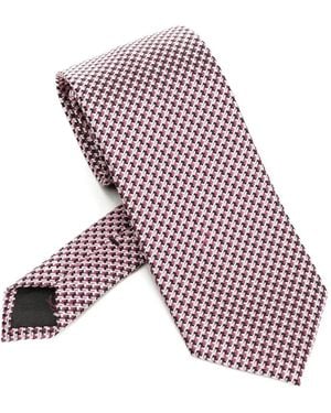 Tom Ford Corbata De Seda Con Motivo - Rosa