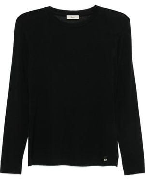 Herno Crew-Neck Long-Sleeve Jumper - Black