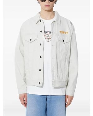 thisisneverthat Denim Jack Met Knoop - Grijs