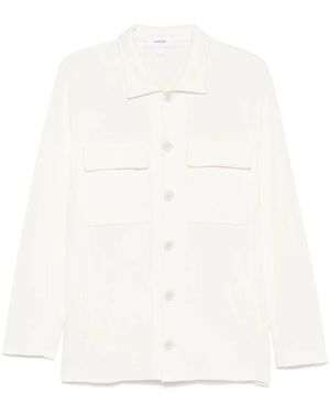 Lardini Giacca-Camicia A Coste - Bianco