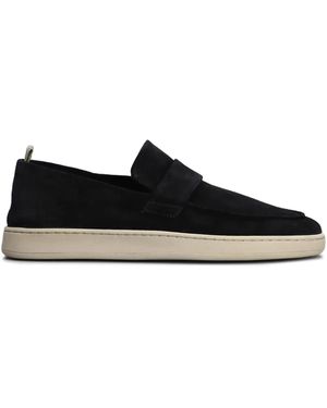Officine Creative Suede Loafers - Black