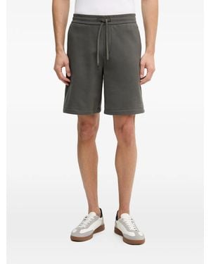 ARMANI EXCHANGE Logo-Print Drawstring Shorts - Grey