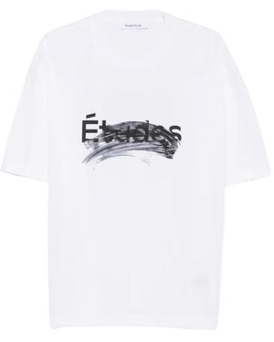 Etudes Studio Logo-Print T-Shirt - White