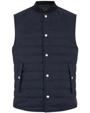 Slowear Quilted Padded Coat - Blue
