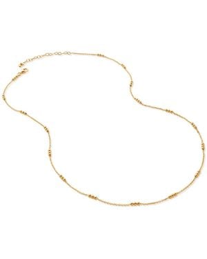 Monica Vinader Triple Beaded 18-20" Chain Necklace - Metallic