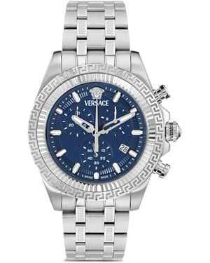 Versace Fornax 43Mm Watch - Blue
