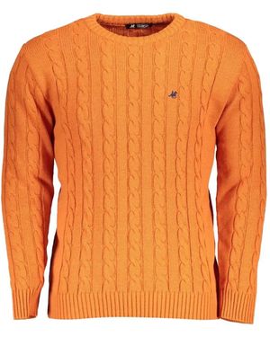 U.S. Grand Cable-Knit Jumper - Orange