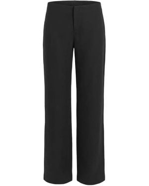 Reformation Pantalon En Lin Vida À Taille Basse - Noir