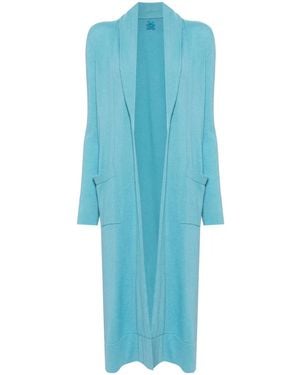 Teddy Cashmere Venezia Cardi-Coat - Blue