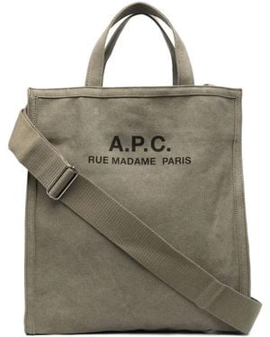 A.P.C. Recuperation Schultertasche - Grau