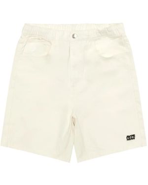 Aape By A Bathing Ape Embroidered Shorts - Natural