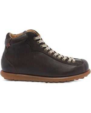 Camper Botas con puntera redonda y cordones - Negro