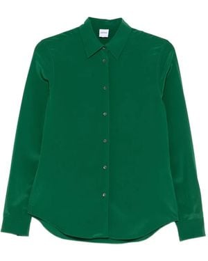 Aspesi Hemd aus Seide - Grün