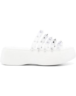 Jean Paul Gaultier X Melissa Becky Punk Love Slides - White