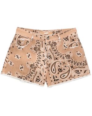 DON'T @ ME Pantalones Cortos Deshilachados - Neutro