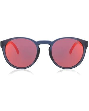 Carrera Round-Frame Mirrored Sunglasses - Pink
