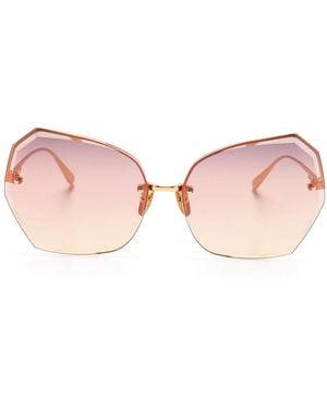 Linda Farrow Lila Sunglasses - Pink