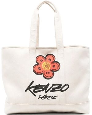 KENZO X Futura 2000 Utility Boke Shopper Met Bloemenprint - Wit