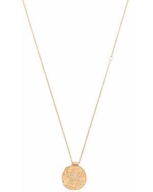 Maje Collar Con Medalla Zodiac - Metálico