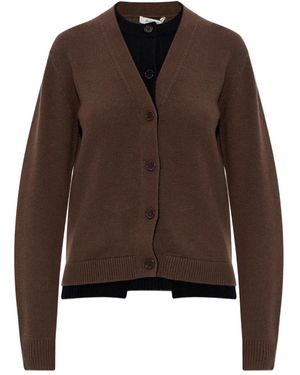 JW Anderson Button-Front Wool Cardigan - Brown