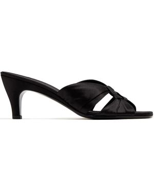 The Row 70 Mm Soft Knot Sandalen - Zwart