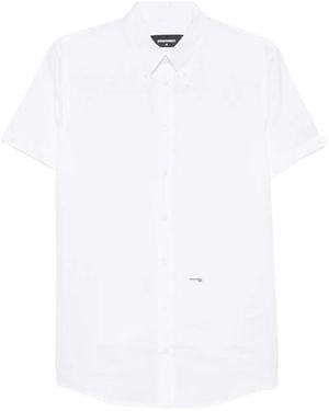 DSquared² Button Short-Sleeve Shirt - White