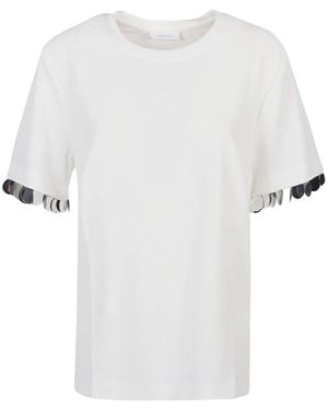 Rabanne Sequin-Embellished T-Shirt - White