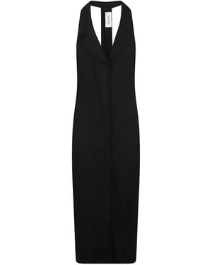 Anemos Bong Halterneck Midi Dress - Black