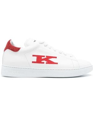 Kiton Stitching Sneakers - White