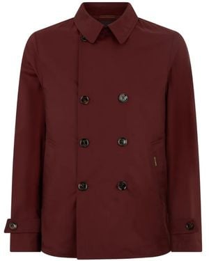 Moorer Double-Breasted Jacket - Purple