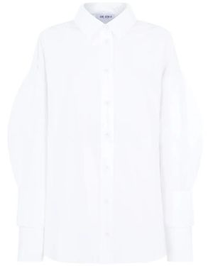 The Attico Camicia Con Maniche A Palloncino - Bianco