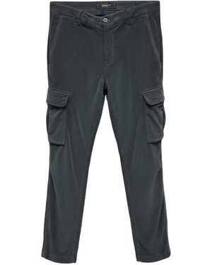 40 Weft Cargo Corduroy Straight-Leg Pants - Gray