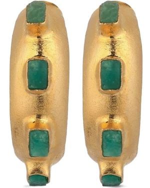 FENOMENA Havana Glow Hoop Earrings - Metallic