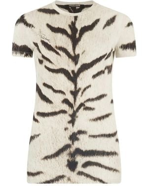 Roberto Cavalli X Ogat Tigresse T-Shirt - Weiß