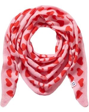 Himalaya Clothing Heart Print Scarf - Red