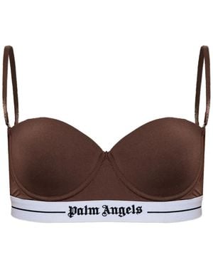 Palm Angels Bra With Detachable Straps - Brown