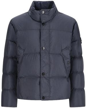 Stone Island 4100109 Crinkle Reps Ny Jacket - Blue
