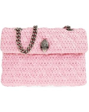 Kurt Geiger Sac Porté Épaule Kensington En Raphia - Pink