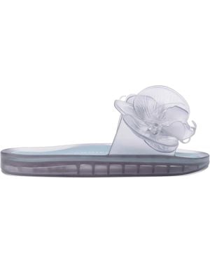 Melissa X Y/Project flower-embellished slide sandals - Weiß
